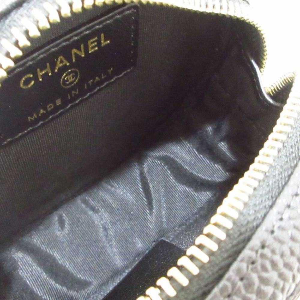 Chanel Cc Filigree Black Leather Wallet (Pre-Owned) - Picture 4 of 6